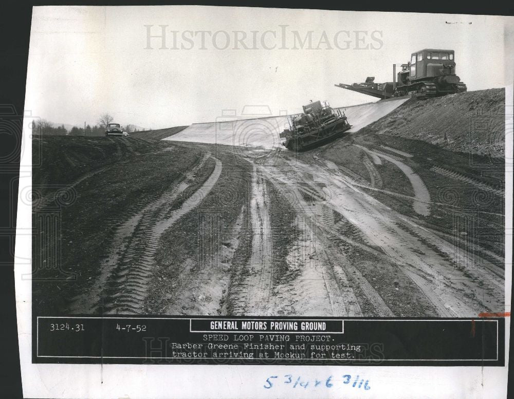 1952 Press Photo general motors proving grounds - Historic Images