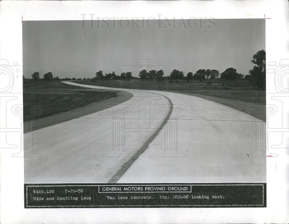 Press Photo GENERAL MOTORS PROVING GROUND - Historic Images