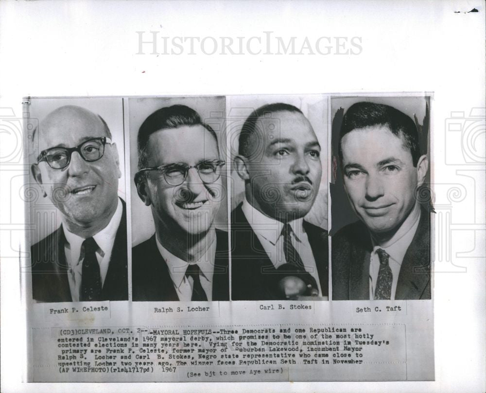 1967 Press Photo Seth Taft American Politician - Historic Images