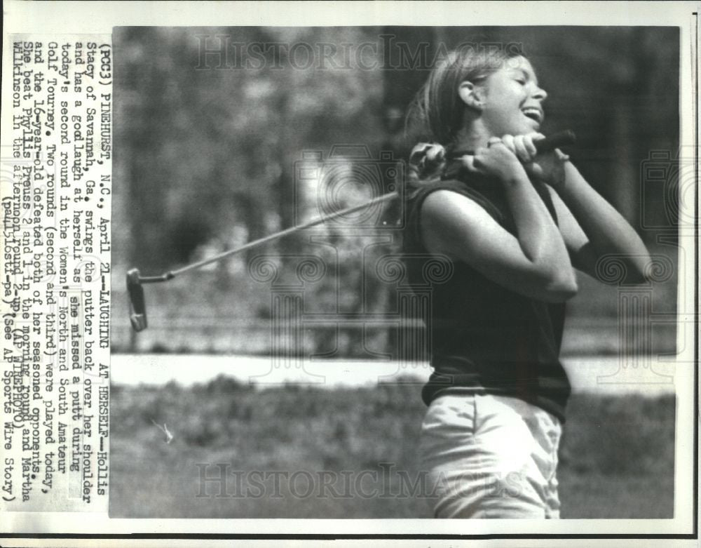 1970 Press Photo Hollis Stacy, Golf, Tourney - Historic Images