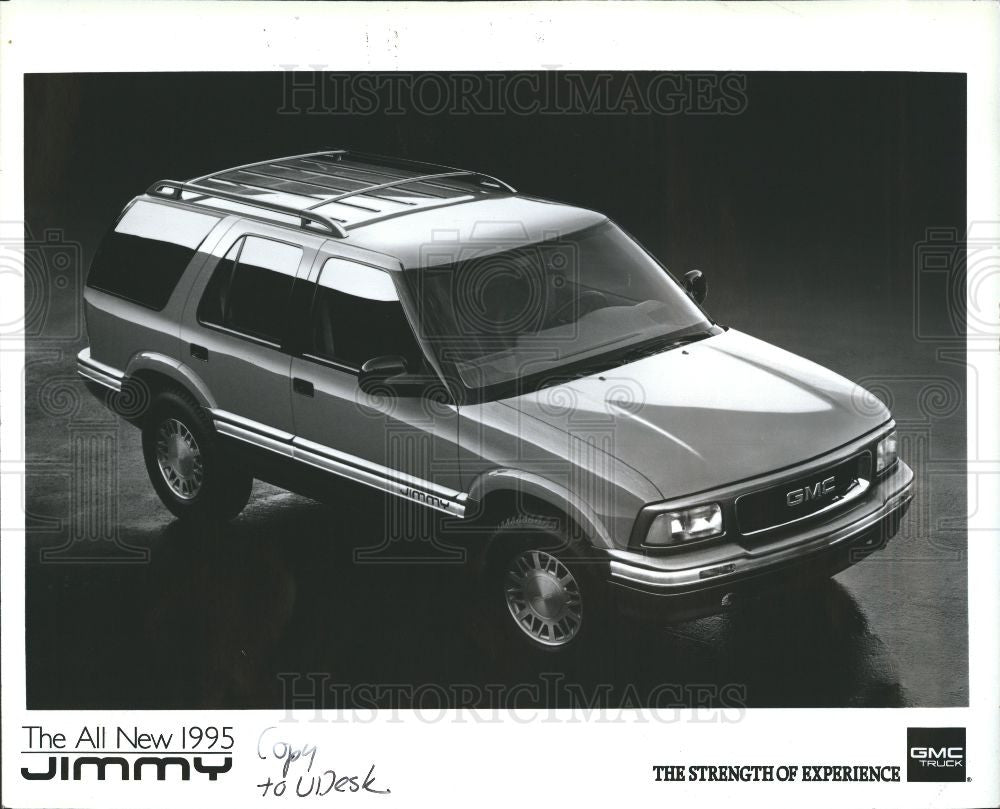 1994 Press Photo 1995 GMC Jimmy Automobile - Historic Images
