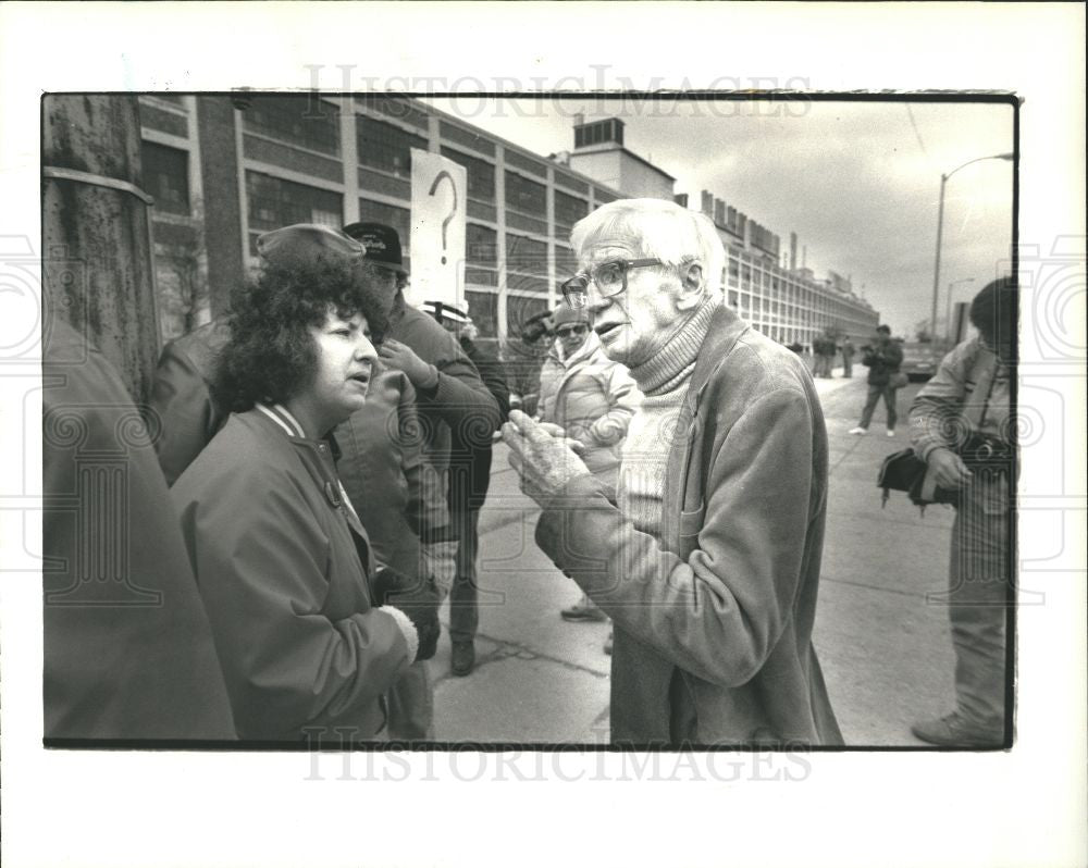 1987 Press Photo Corleen Proulx Bill Perkins Flint - Historic Images