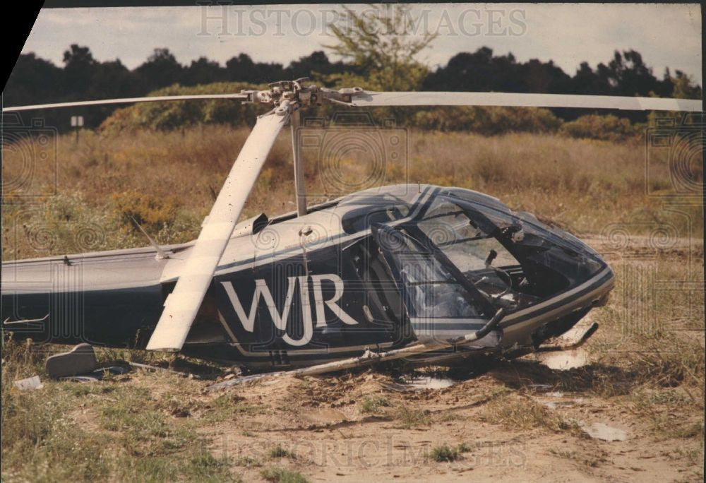 Press Photo Helicopter Accident - Historic Images