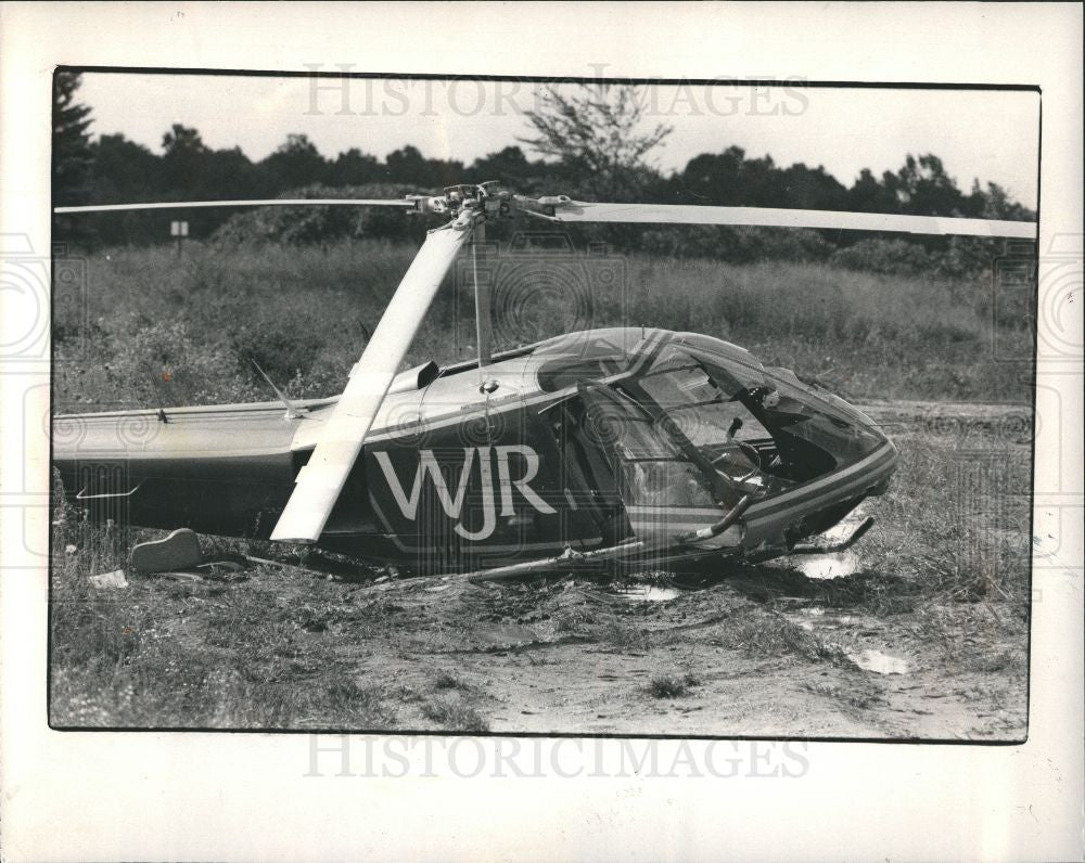 1983 Press Photo Helicopter Accident - Historic Images