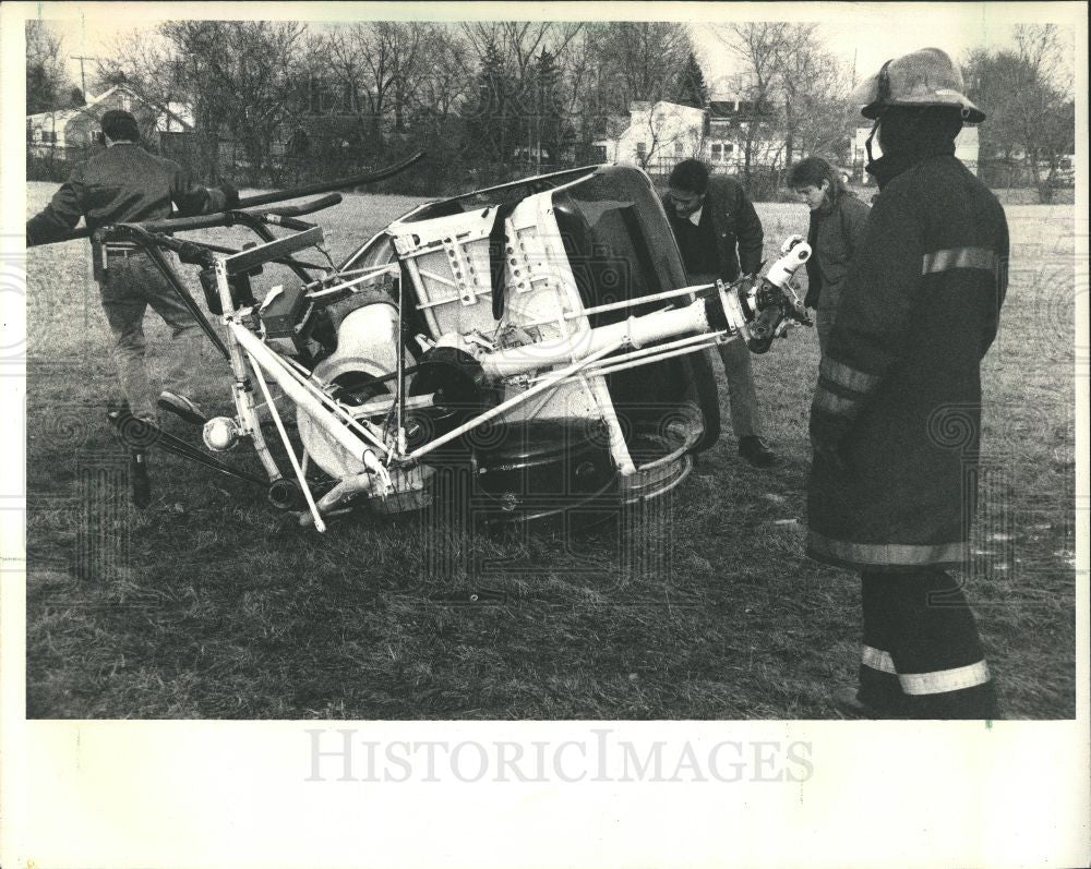 1988 Press Photo Helicopter Accident - Historic Images
