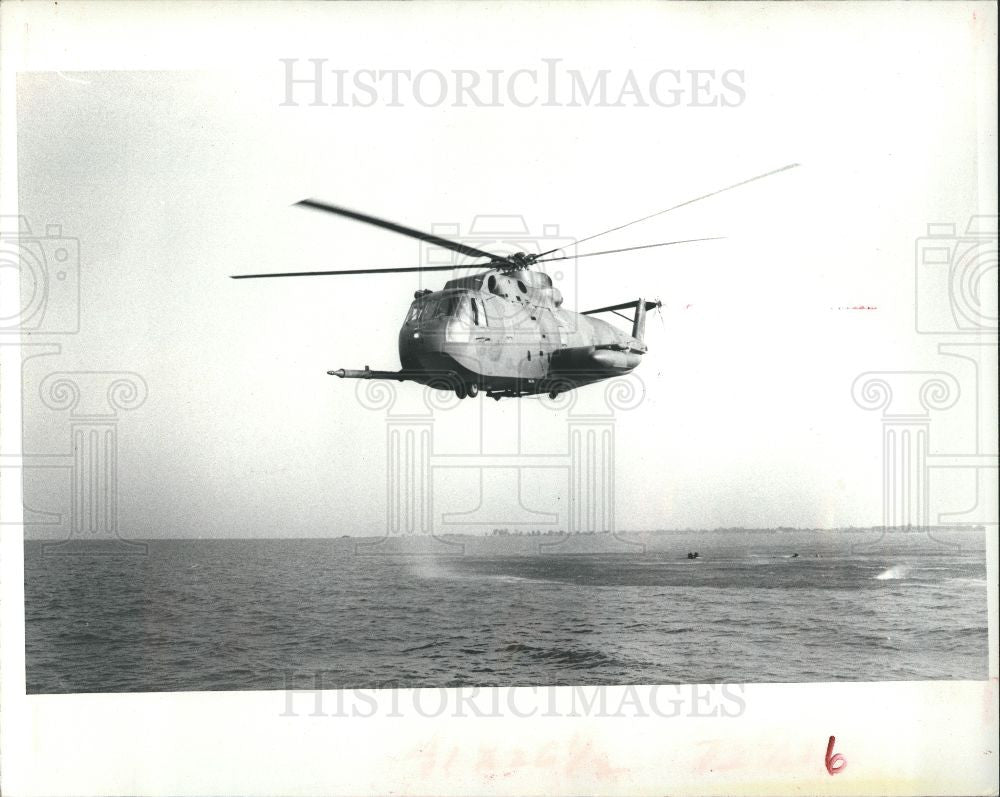 1981 Press Photo Helicopter 1981 - Historic Images