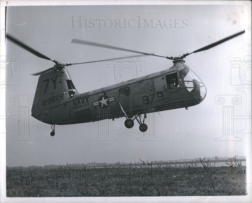 1960 Press Photo Helicopter - Historic Images