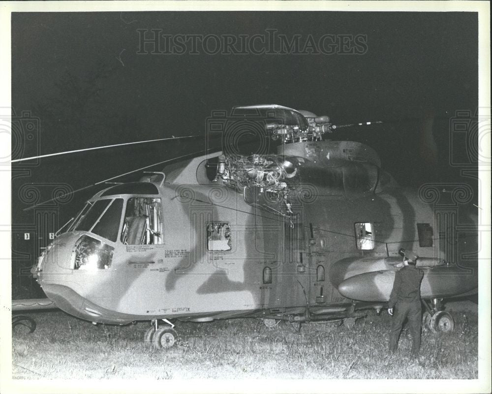 1985 Press Photo Helicopter - Historic Images