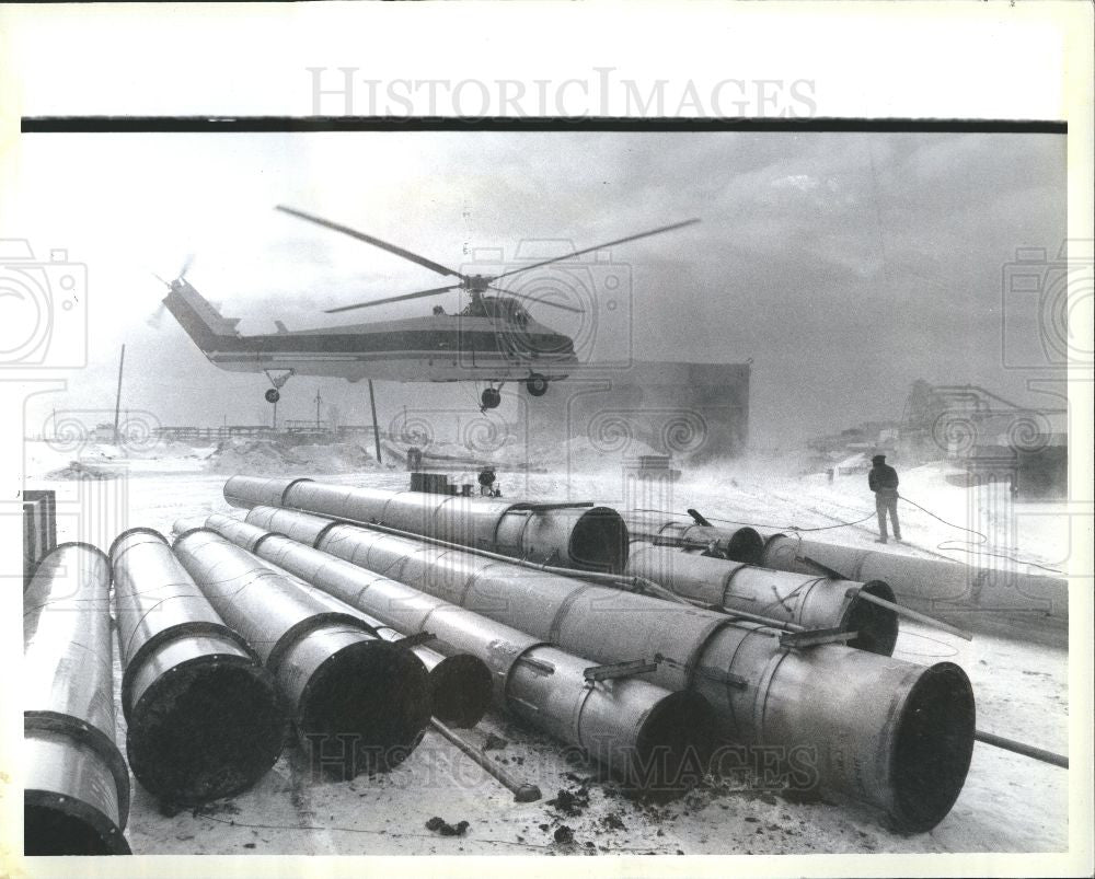 1985 Press Photo Helicopter - Historic Images