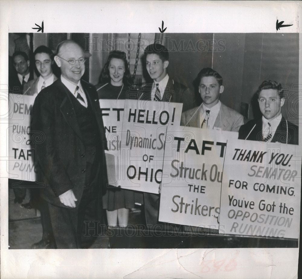1947 Press Photo Robert Taft Senator - Historic Images
