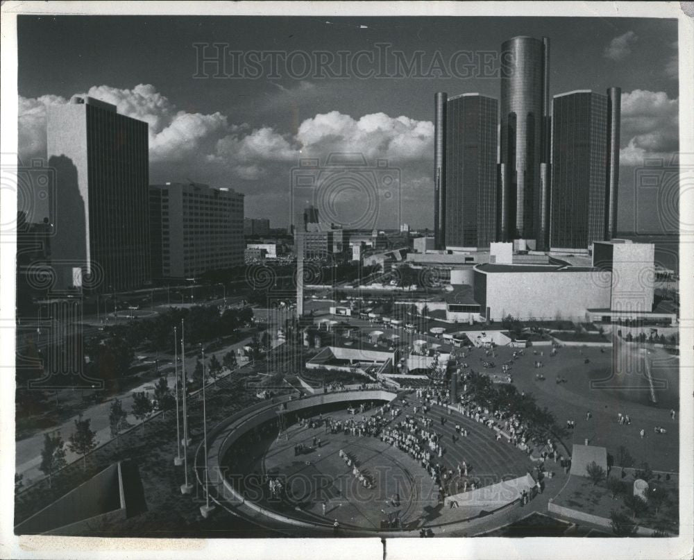 1980 Press Photo Hart Plaza - Historic Images