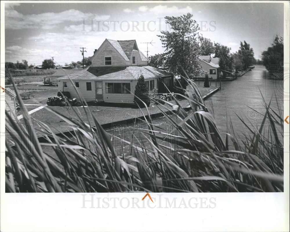 1980 Press Photo Harsens island - Historic Images