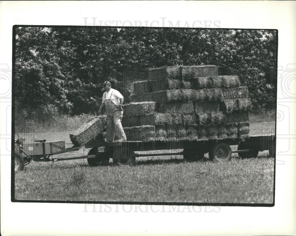 1988 Press Photo Farmers Drought - Historic Images