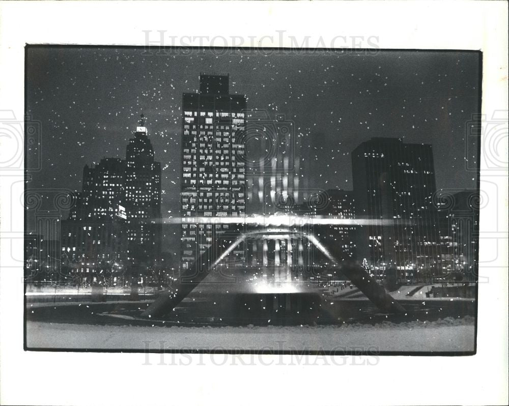 1981 Press Photo snow - Historic Images