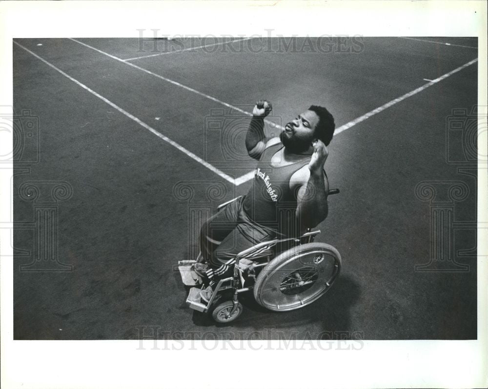 1985 Press Photo Handicapped Sports 1985 - Historic Images