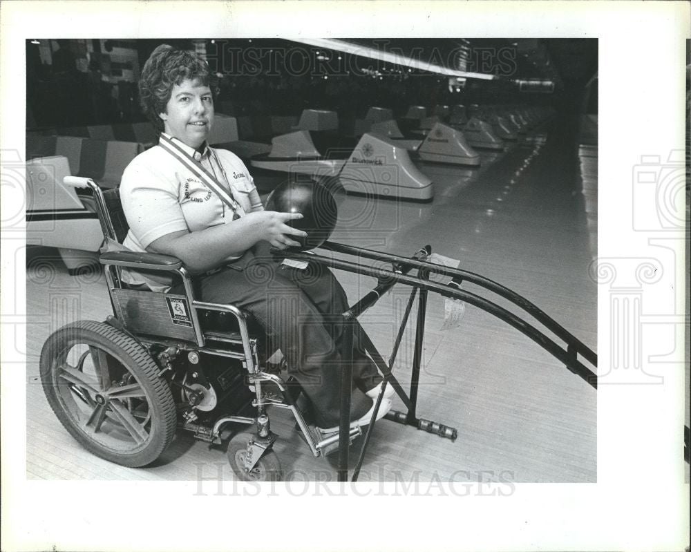 1985 Press Photo Jenni Reed bronze medal Autres Games - Historic Images