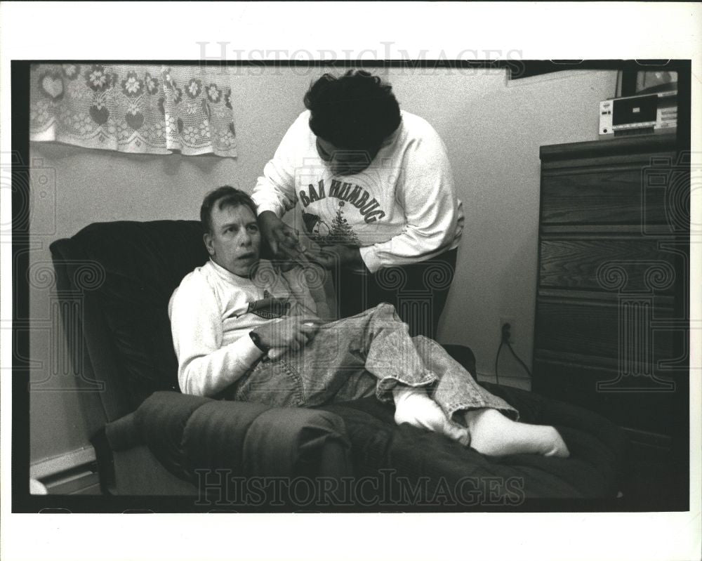 1992 Press Photo Time For Hope Handicapped - Historic Images