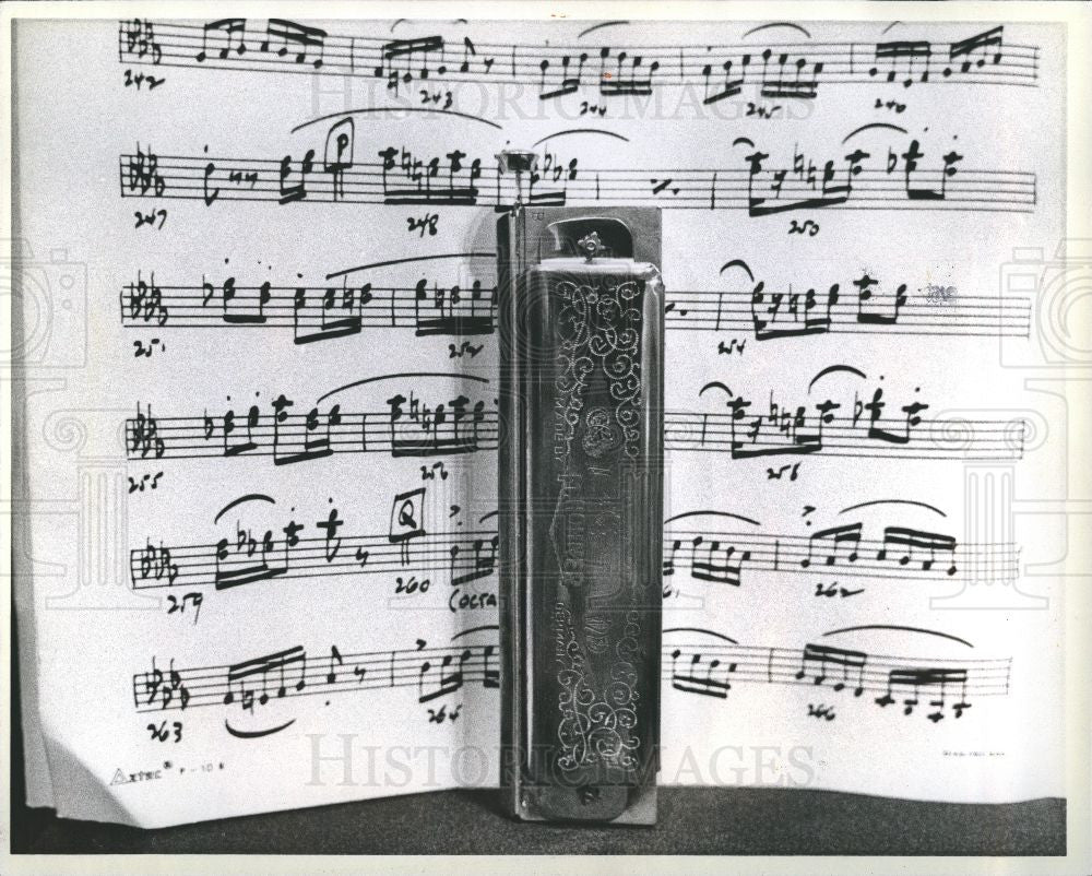 1978 Press Photo Hayman's harmonica - Historic Images