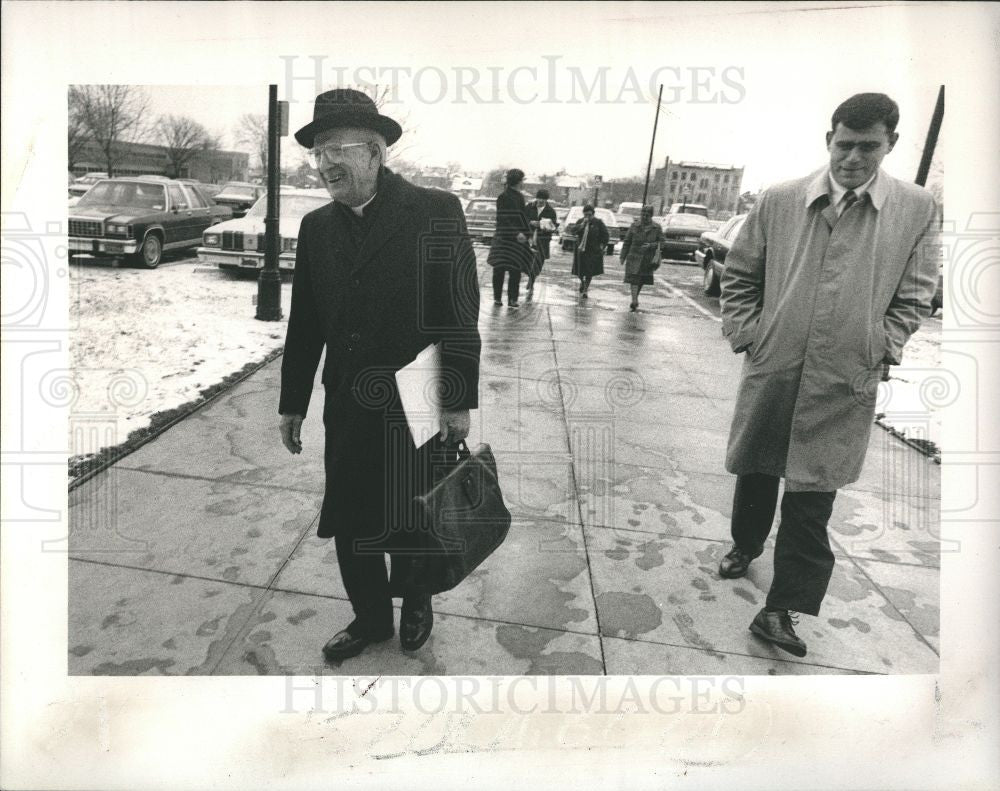 1990 Press Photo Edmund C Szoka Archbishop Detroit - Historic Images