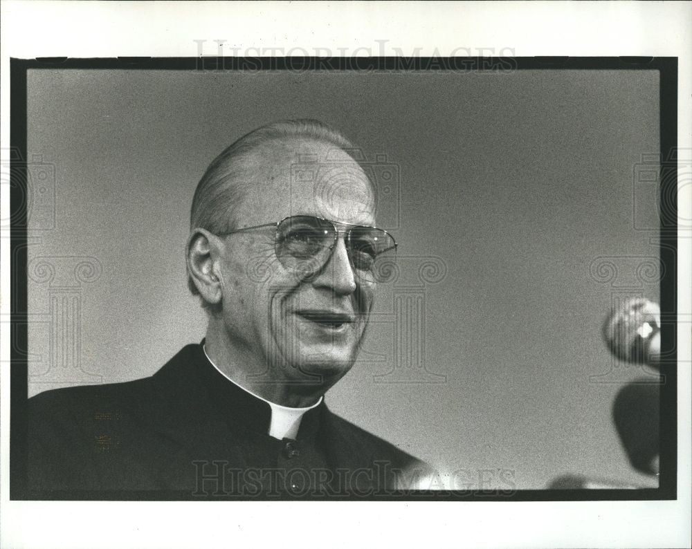1991 Press Photo Edmund Cardinal Szoka Prelate - Historic Images