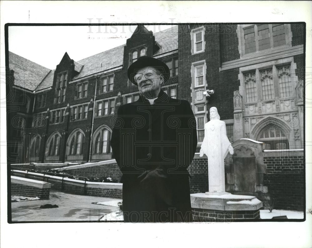1990 Press Photo Szoka Sacred Heart Seminary conference - Historic Images
