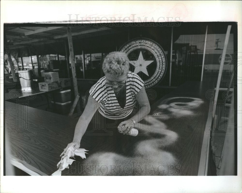 1998 Press Photo Dolores Czerniawski, chairman, cleanin - Historic Images