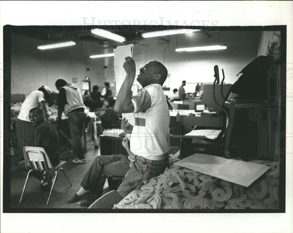 1992 Press Photo Handicapped Series Time for slope - Historic Images