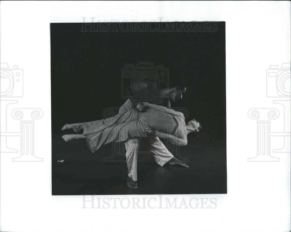 1977 Press Photo Harbinger Dance Co. Downtown Detroit - Historic Images