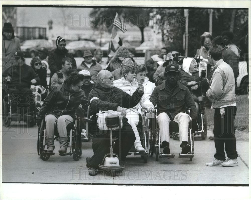 1989 Press Photo Handicapped - Historic Images