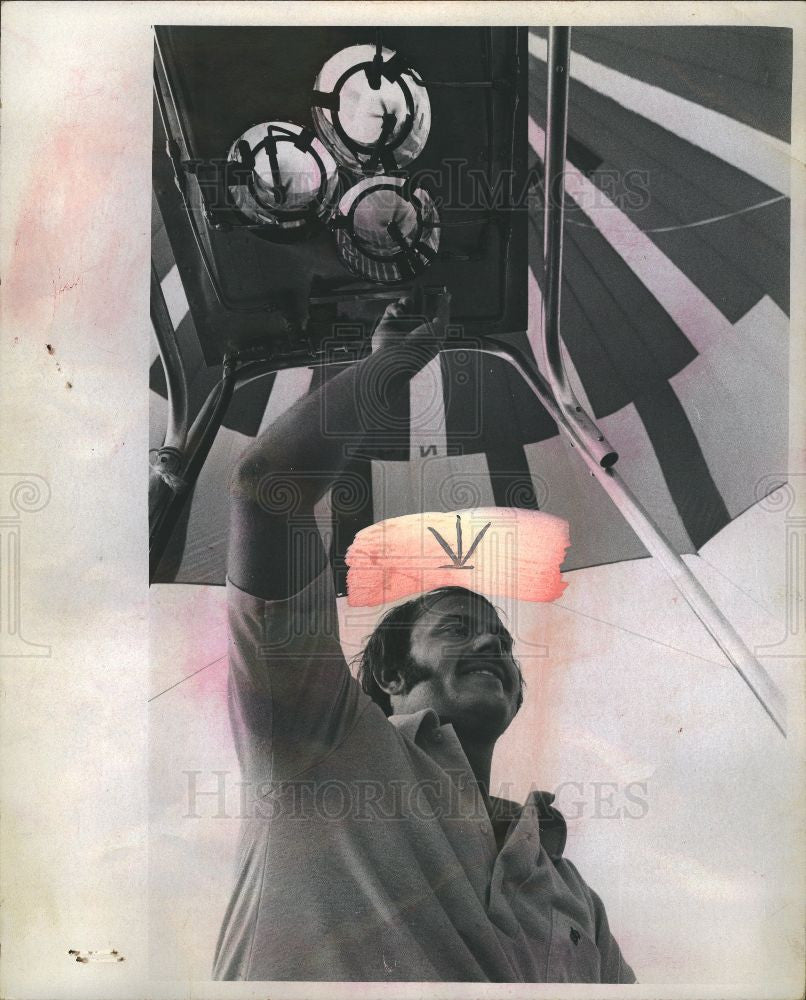 1976 Press Photo Karl Thomas Ballooning Europe Balloon - Historic Images