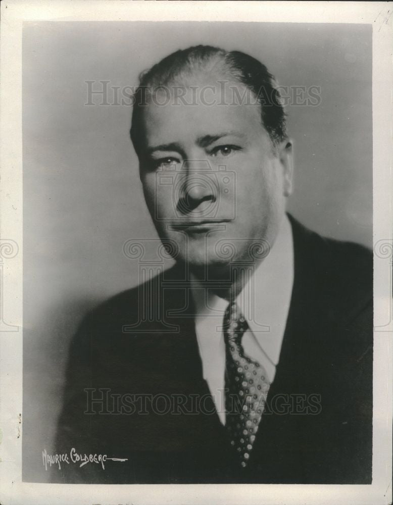 1937 Press Photo John Charles Thomas baritone opera - Historic Images