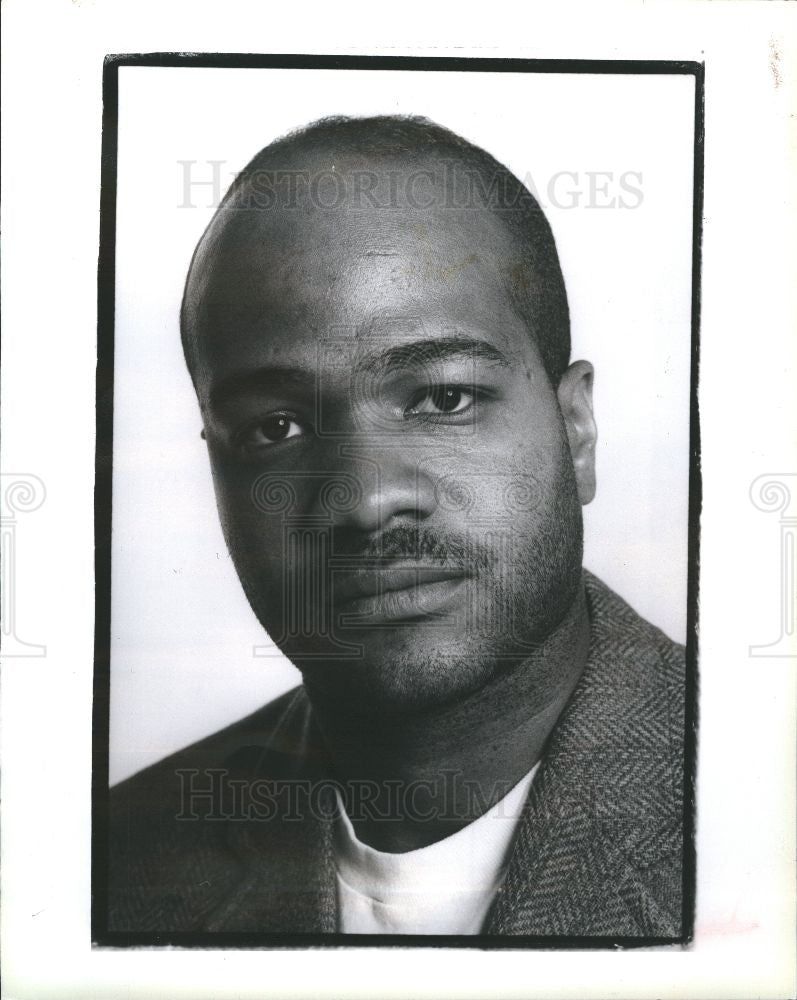 1990 Press Photo Jerome Thomas Filmmaker  Detroit - Historic Images