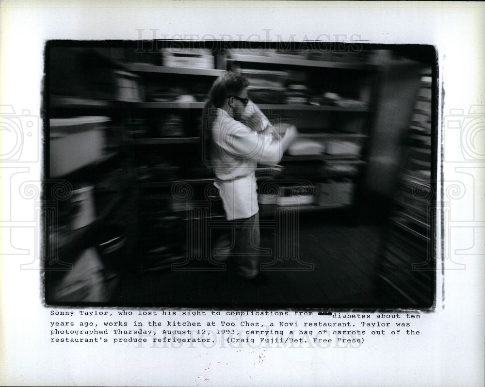 1995 Press Photo Sonny Taylor diabetes' sufferer - Historic Images