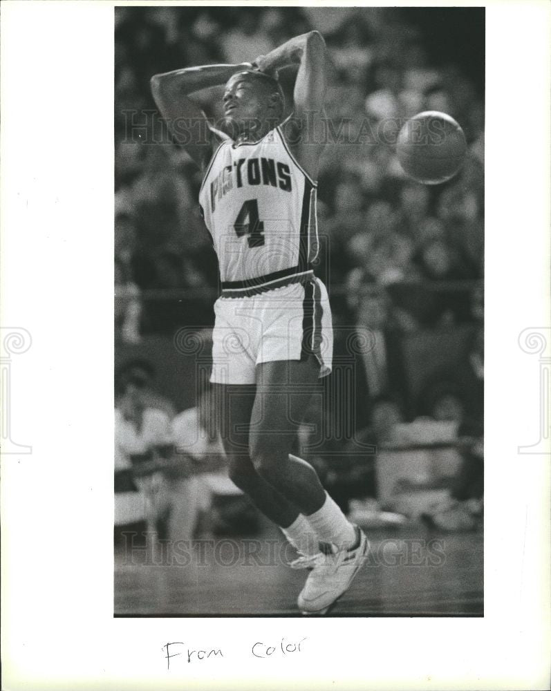 1988 Press Photo I.Thomas -basketball player - Historic Images