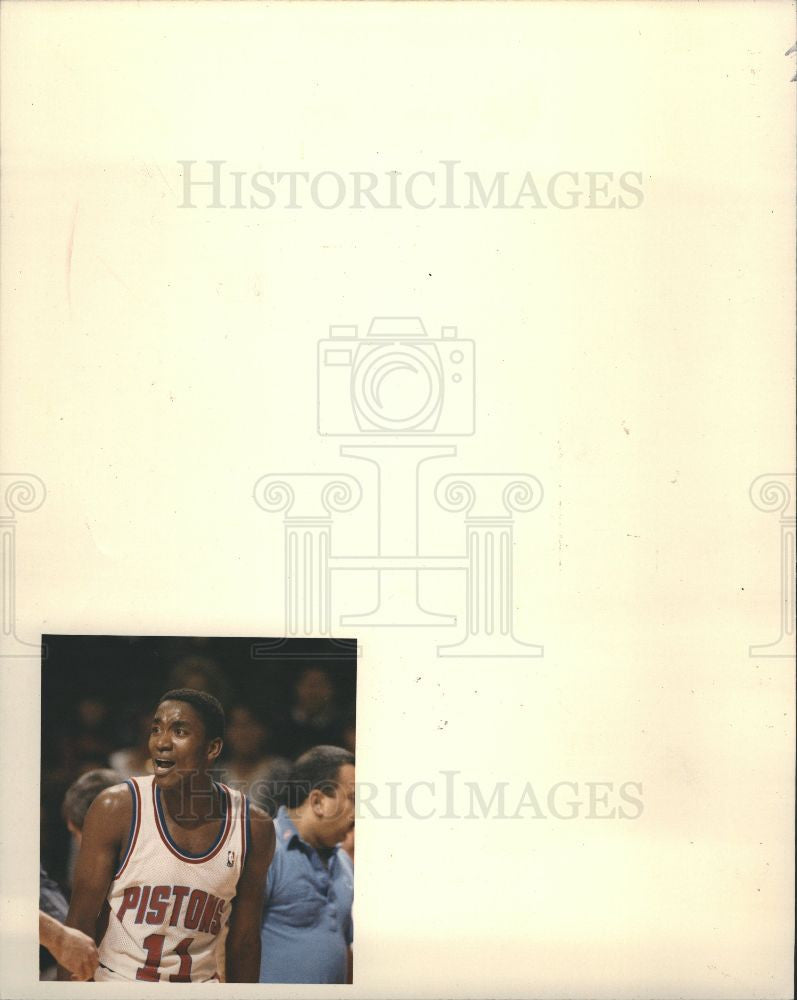 1981 Press Photo Isiah Thomas American Basketball - Historic Images