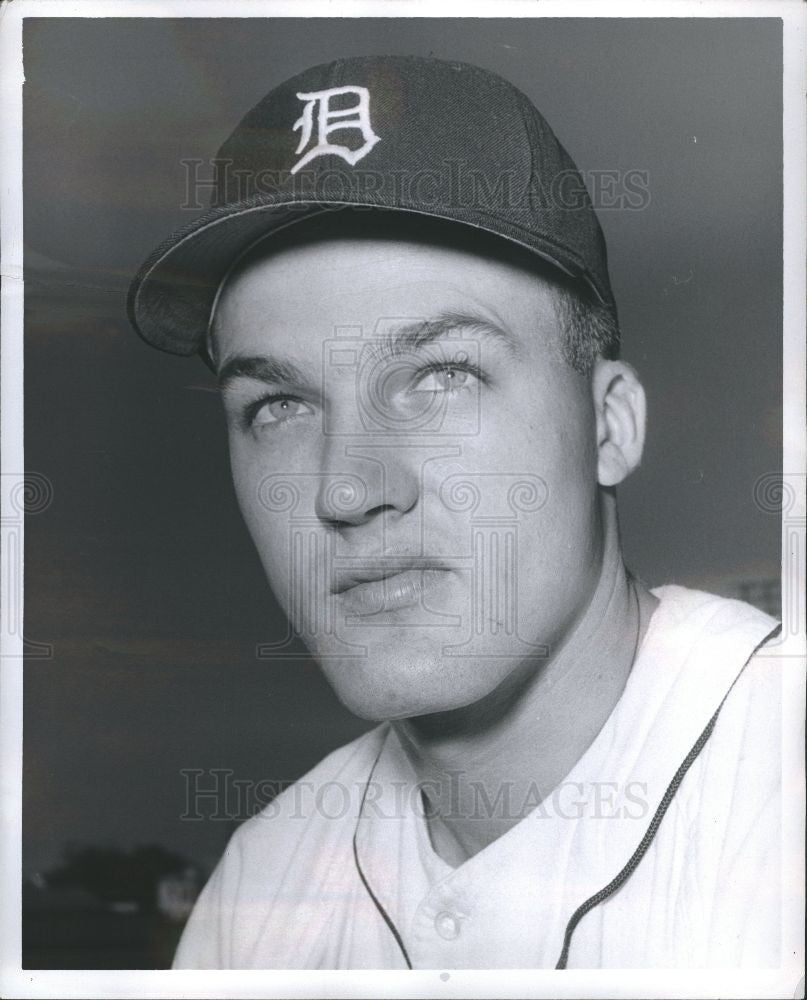Press Photo George Thomas Detroit Tigers Baseball - Historic Images