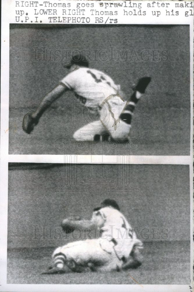 1961 Press Photo Frank Thomas fielder Milwaukee Braves - Historic Images