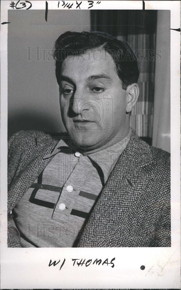1955 Press Photo Danny Thomas American comedian actor - Historic Images