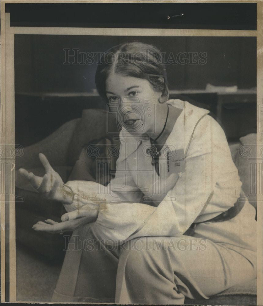 1975 Press Photo Sister Elizabeth Thoman  Equal Rights - Historic Images