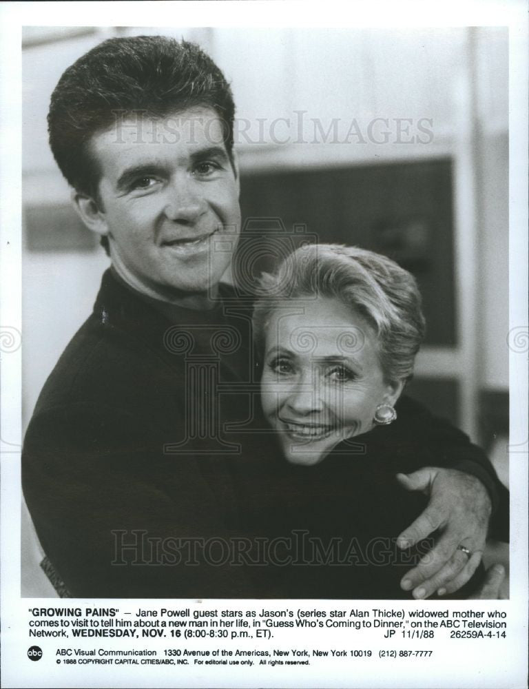 1988 Press Photo JANE POWELL JASON - Historic Images