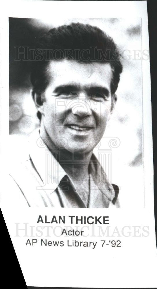 1992 Press Photo Alan Thicke Actor - Historic Images