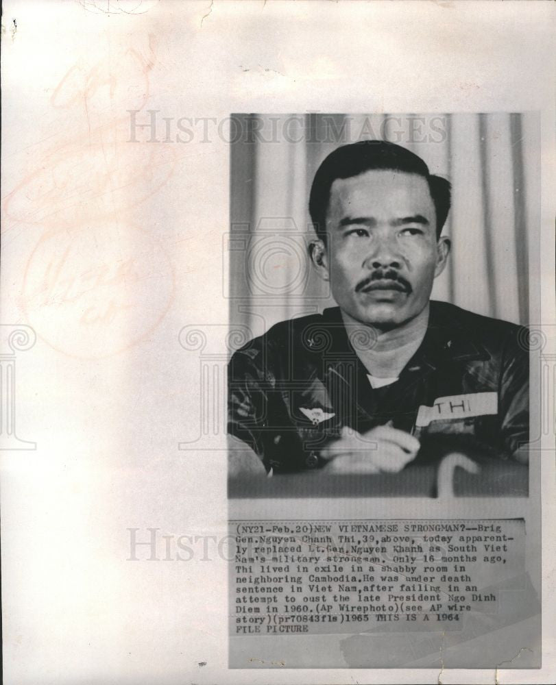1965 Press Photo Brig Gen. Nguyen Chanh Th - Historic Images
