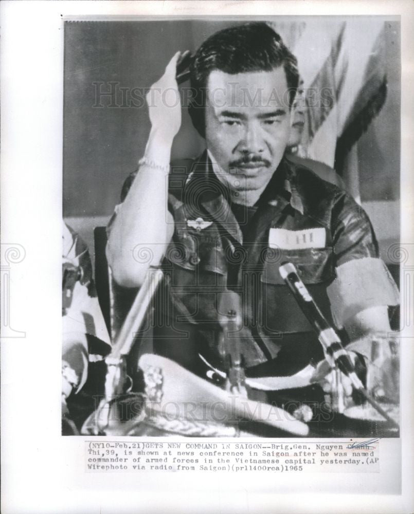 1965 Press Photo Nguyen Chanh Thi officer ARVN Vietnam - Historic Images