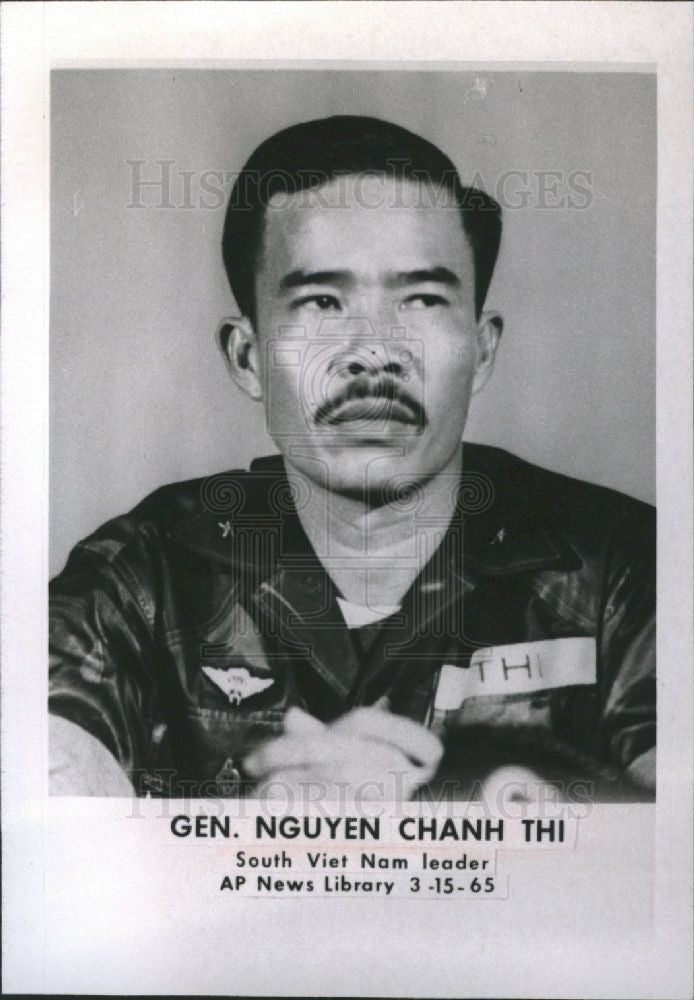 1965 Press Photo Gen Nguyen Chanh Thi South Viet Nam - Historic Images