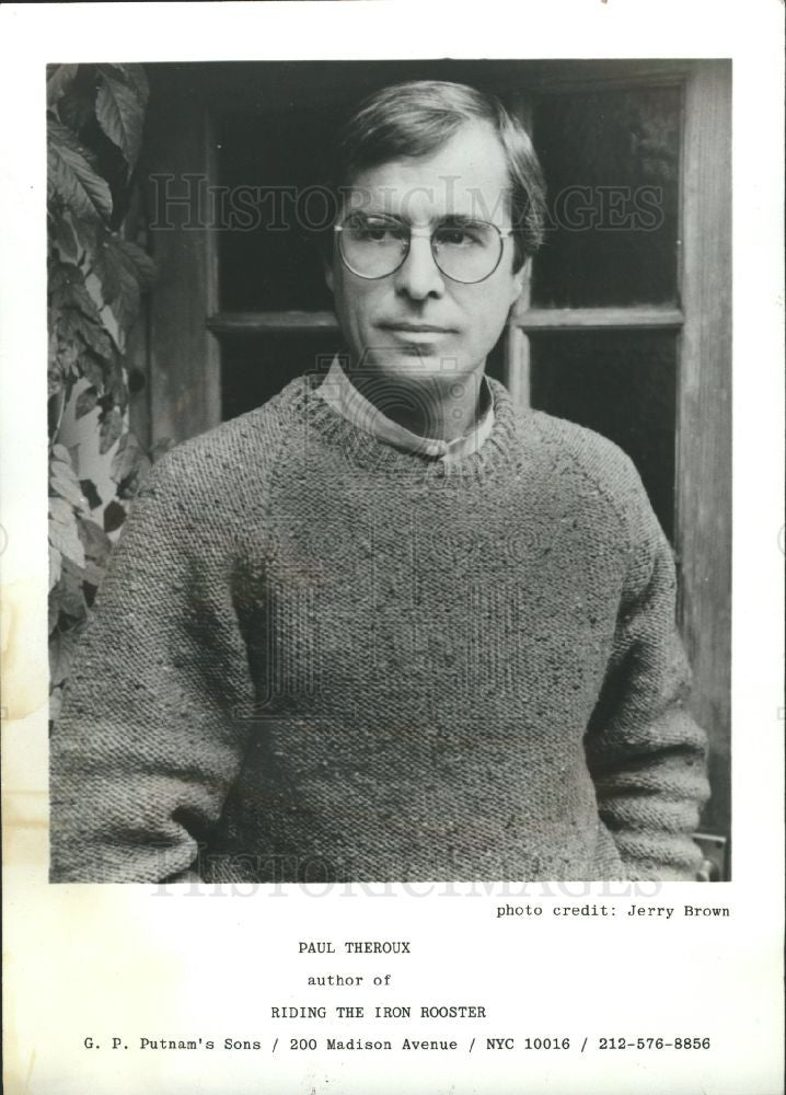 1989 Press Photo secret history,novel,paul theroux - Historic Images