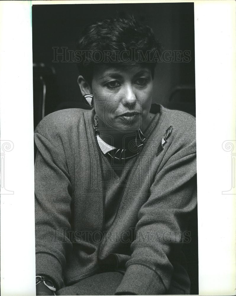 1986 Press Photo Jane Evans President - Historic Images