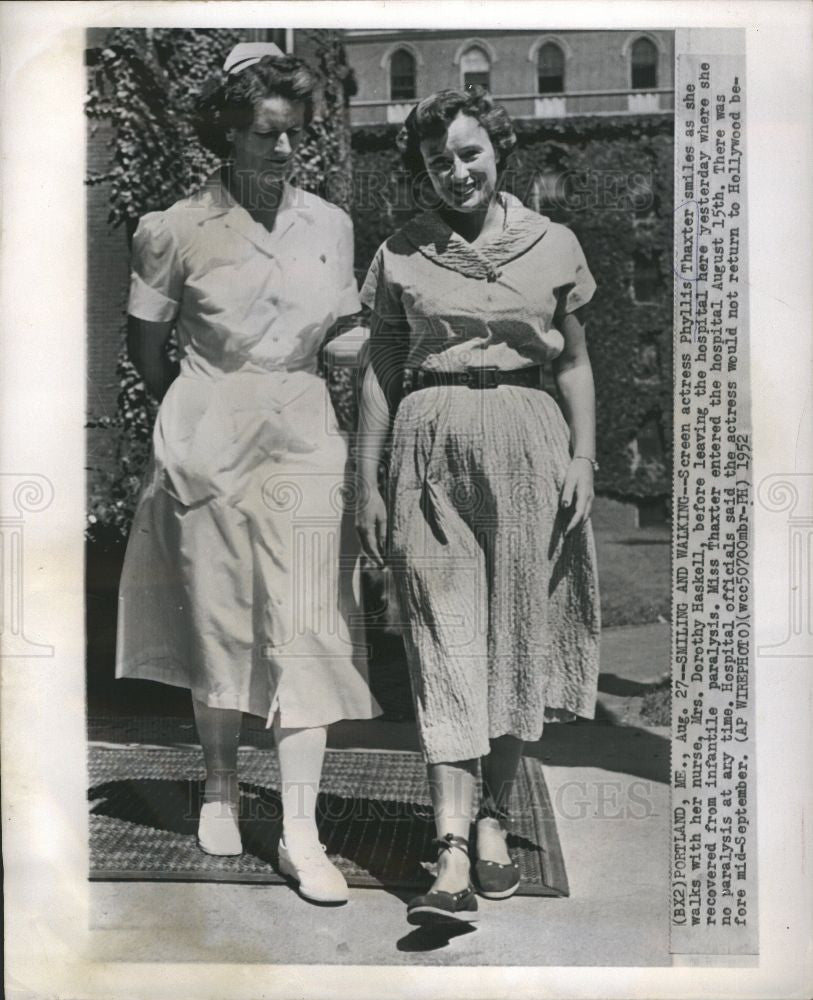 1952 Press Photo Phyllis Thaxter - Actress - Historic Images