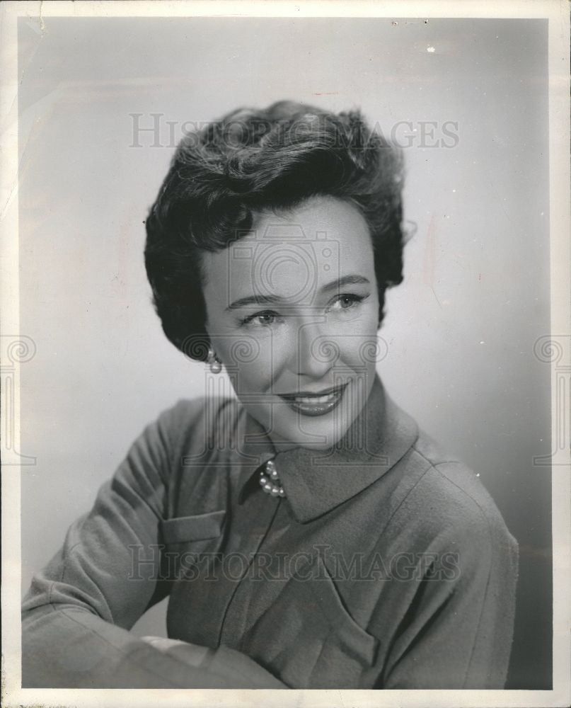 1956 Press Photo Phyllis Thaxter character actress film - Historic Images