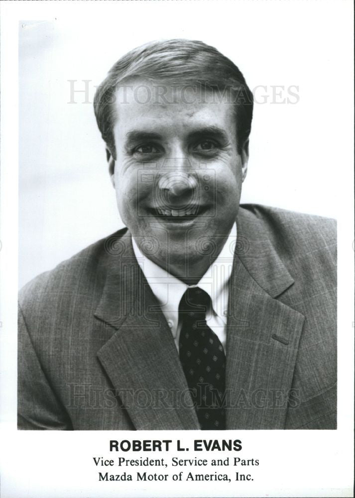 1990 Press Photo Robert L. Evans Vice President - Historic Images