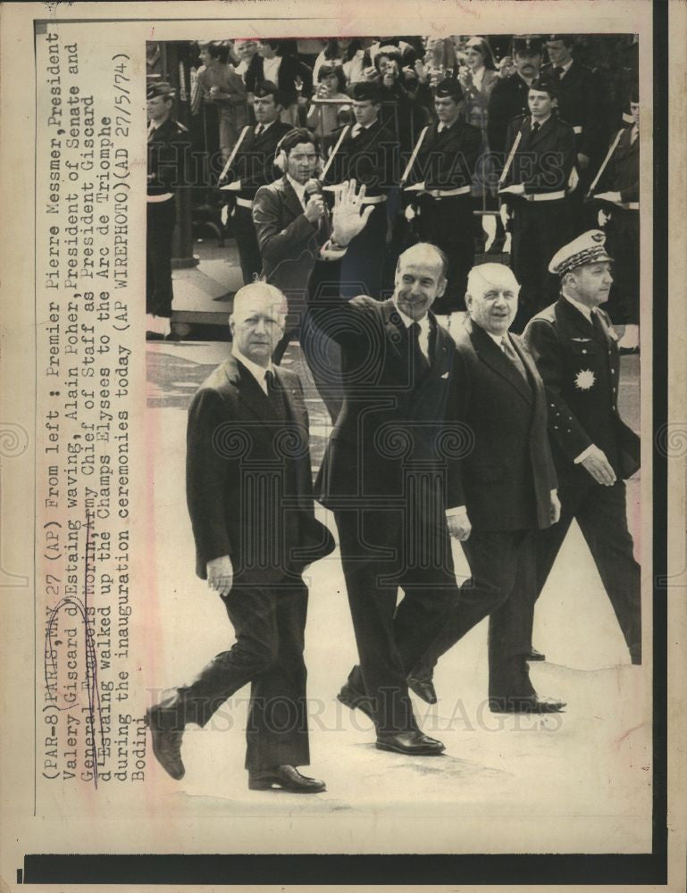 1974 Press Photo Giscard d'Estaing 1974 - Historic Images